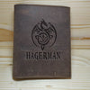 Hagerman Leather Stand Wallet Embossed