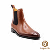 Hand Dyed Mens Chelsea Boots, Handmade Patina Shoes