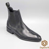 Hand Dyed Mens Chelsea Boots, Handmade Patina Shoes