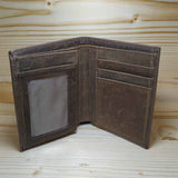 WOODARD Leather Stand Wallet Embossed with gift box