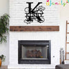 Kenny Family Monogram Metal Sign, Family Name Signs