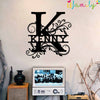 Kenny Family Monogram Metal Sign, Family Name Signs