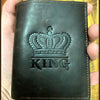 KING Leather  Stand Wallet Embossed with gift box