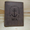 MA Leather  Stand Wallet Embossed with gift box