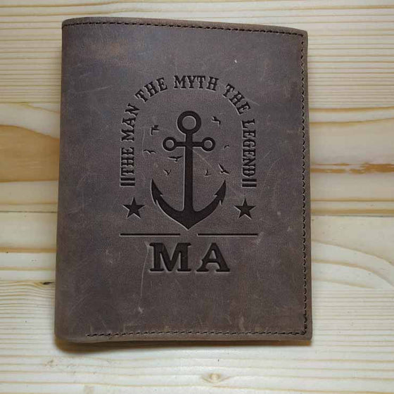 MA Leather  Stand Wallet Embossed with gift box