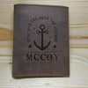 MCCOY Leather Stand Wallet Embossed with gift box