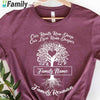 Our Roots Run Deep Our Love Runs Deeper Shirt, Family Reunion Custom Name Shirt With Family Tree - Thoughtful Personalized Gift For The Whole Family