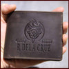 R. Dela Cruz Leather Wallet Embossed with gift box & stamp