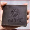 SALTER Leather Wallet Embossed with gift box